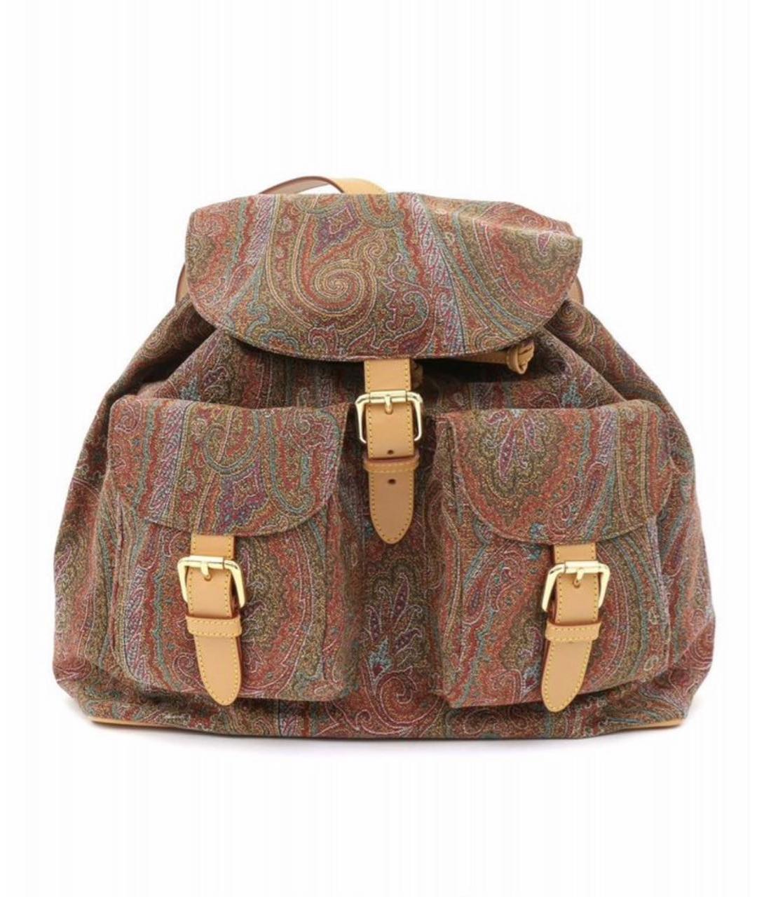 ETRO Коричневый рюкзак из канвы, фото 2