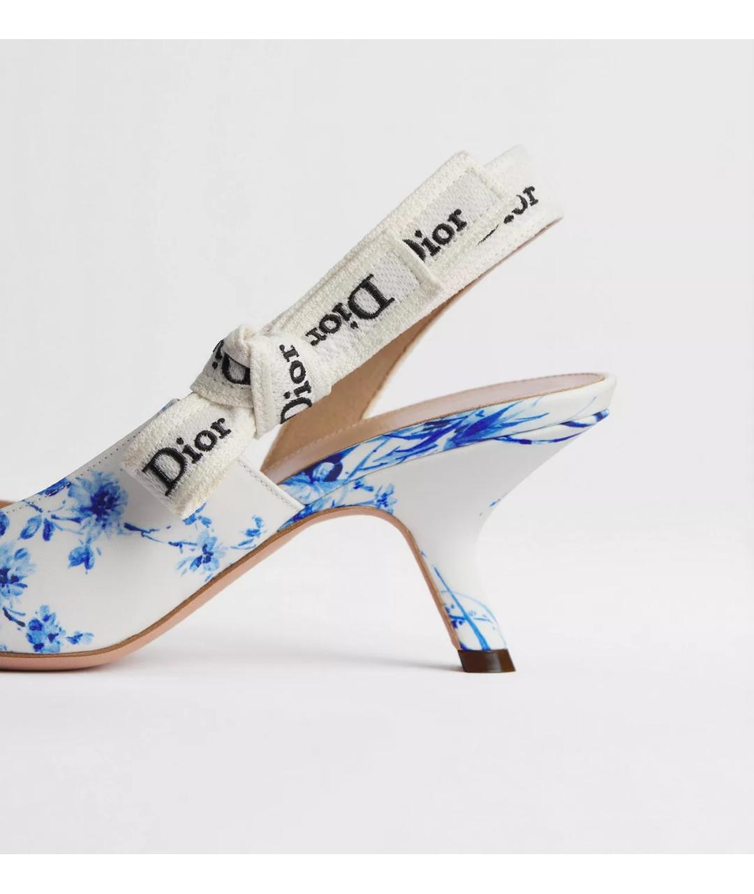 CHRISTIAN DIOR Мульти текстильные туфли, фото 4