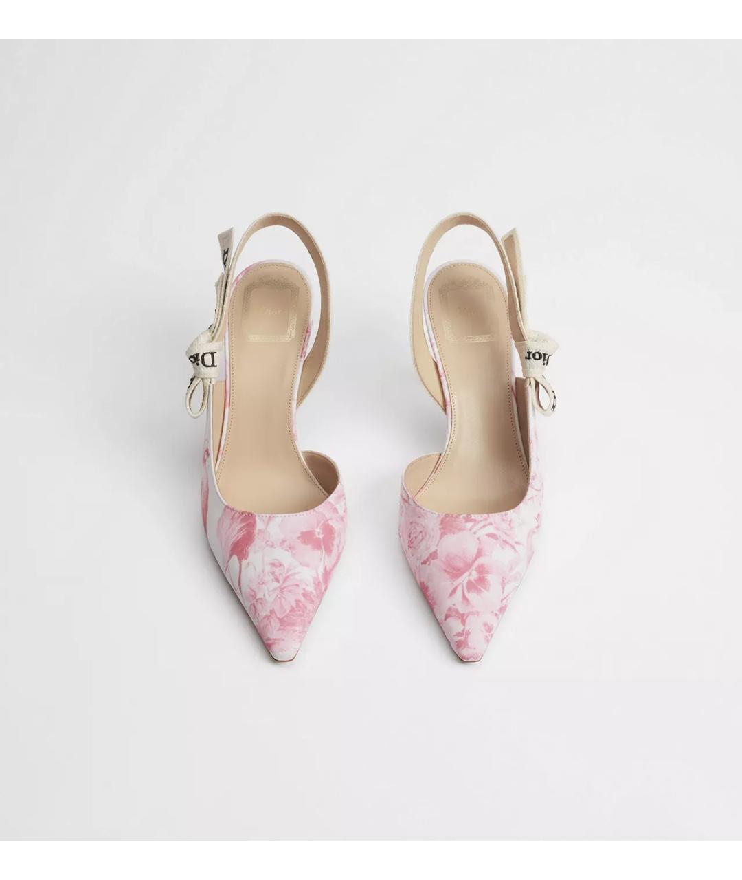 CHRISTIAN DIOR Мульти текстильные туфли, фото 3
