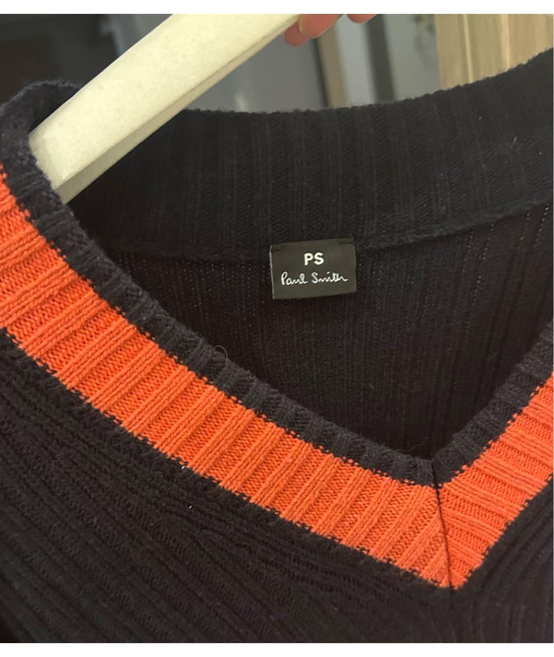 PS BY PAUL SMITH Черный шерстяной джемпер / свитер, фото 2