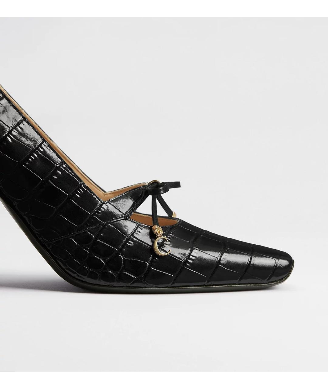 CHRISTIAN DIOR Черные кожаные туфли, фото 4