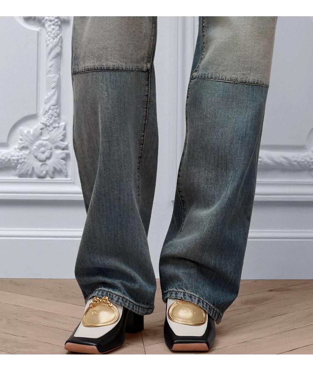 CHRISTIAN DIOR Мульти кожаные туфли, фото 4