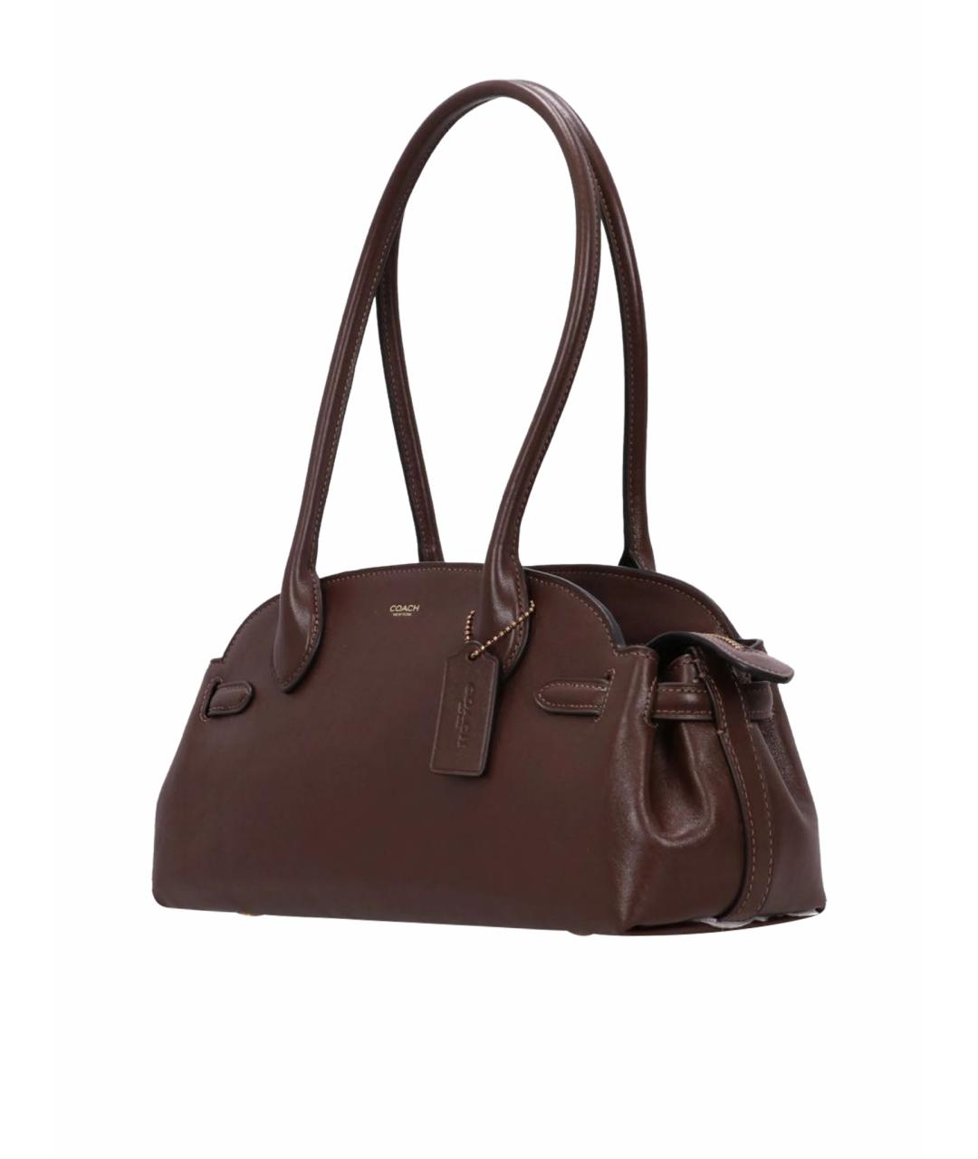 COACH Коричневая кожаная сумка тоут, фото 1