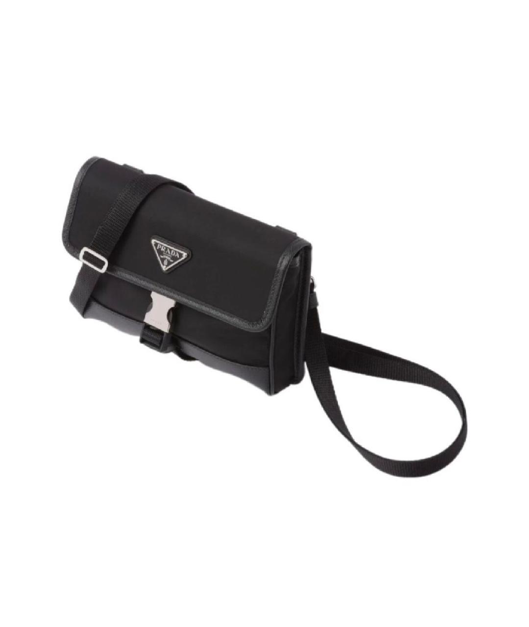 PRADA Черная нейлоновая сумка через плечо, фото 4