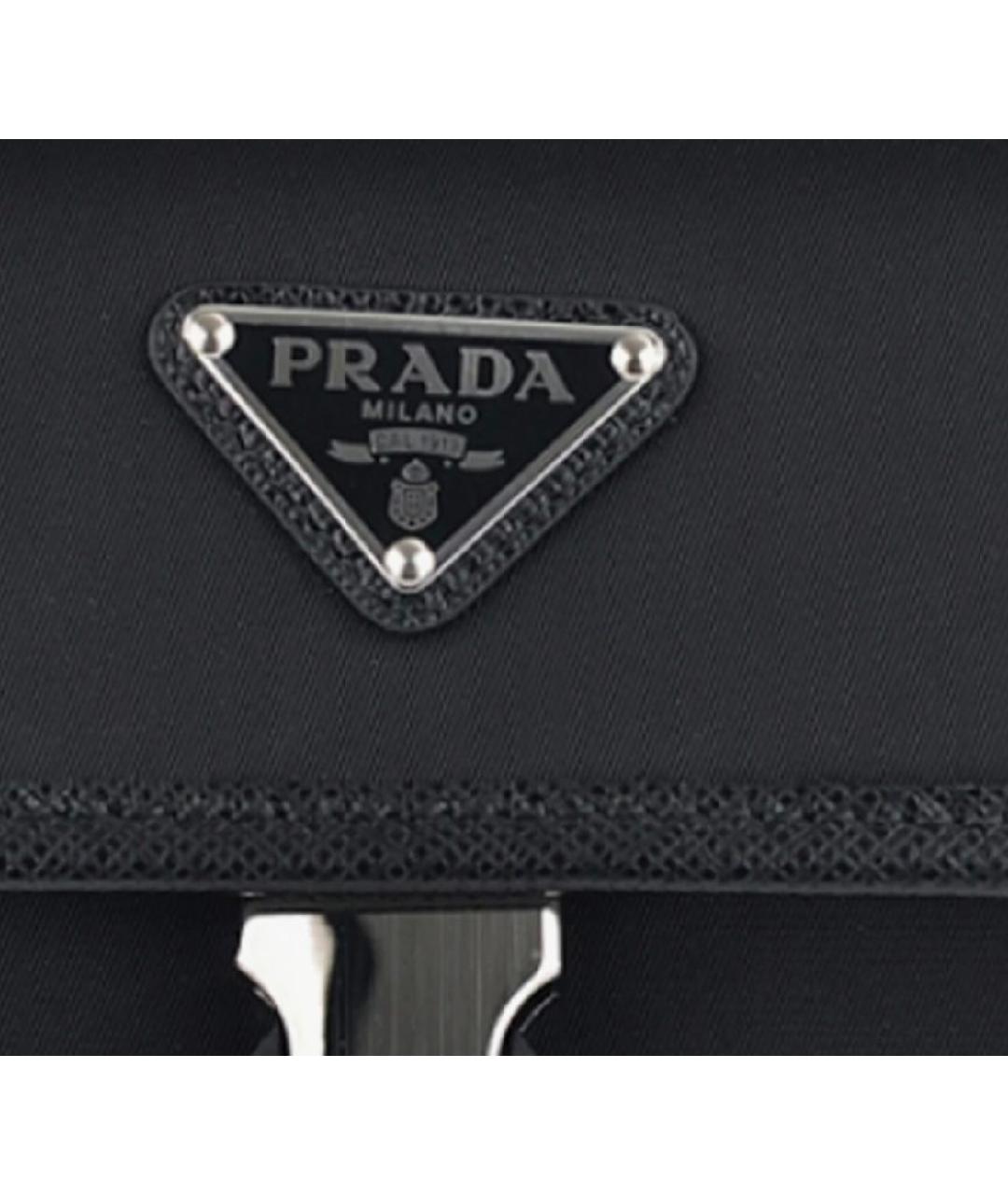 PRADA Черная нейлоновая сумка через плечо, фото 7