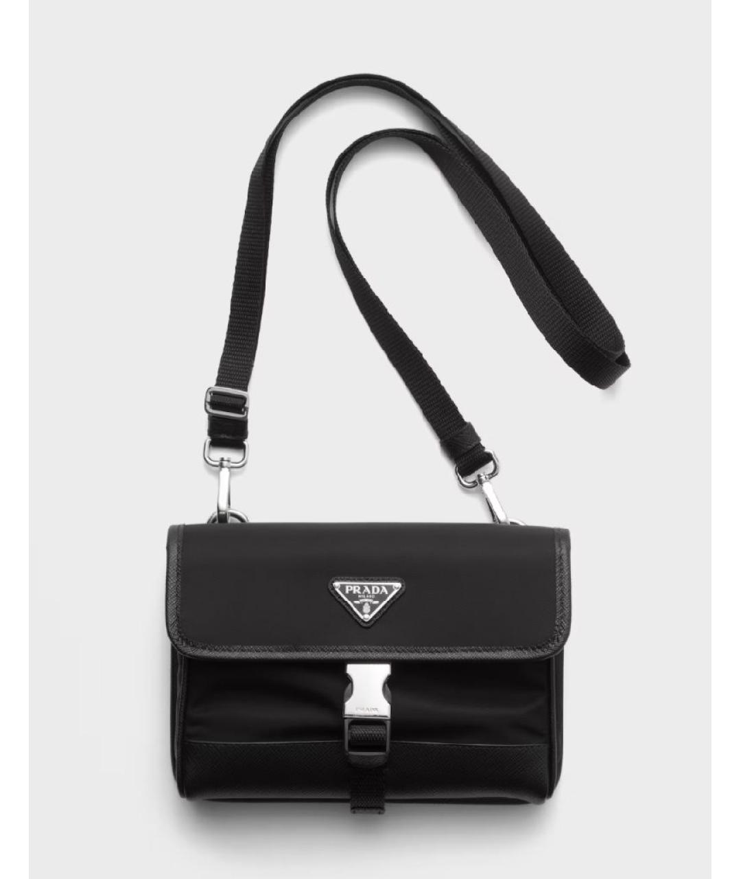 PRADA Черная нейлоновая сумка через плечо, фото 2