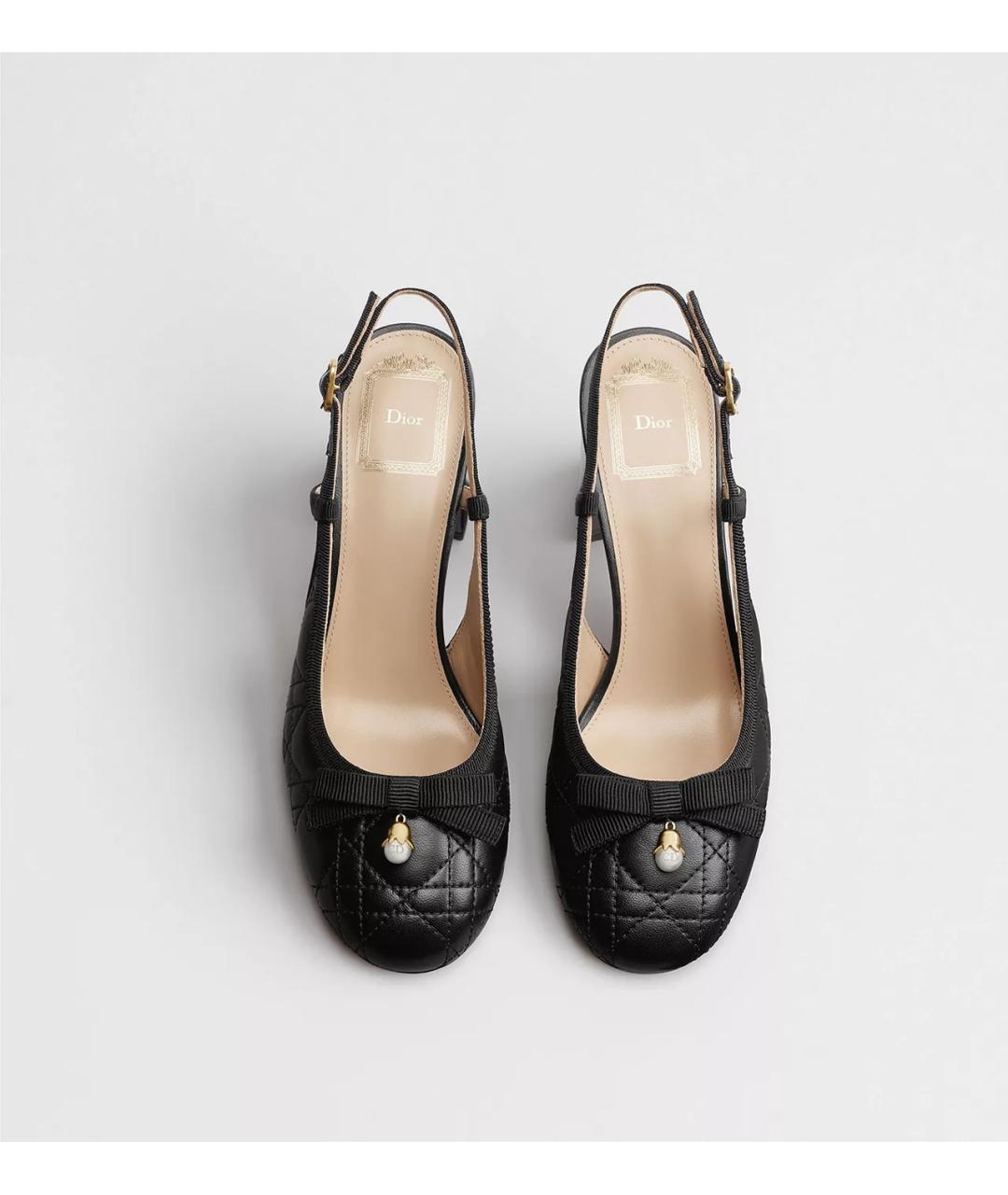 CHRISTIAN DIOR Черные кожаные туфли, фото 2