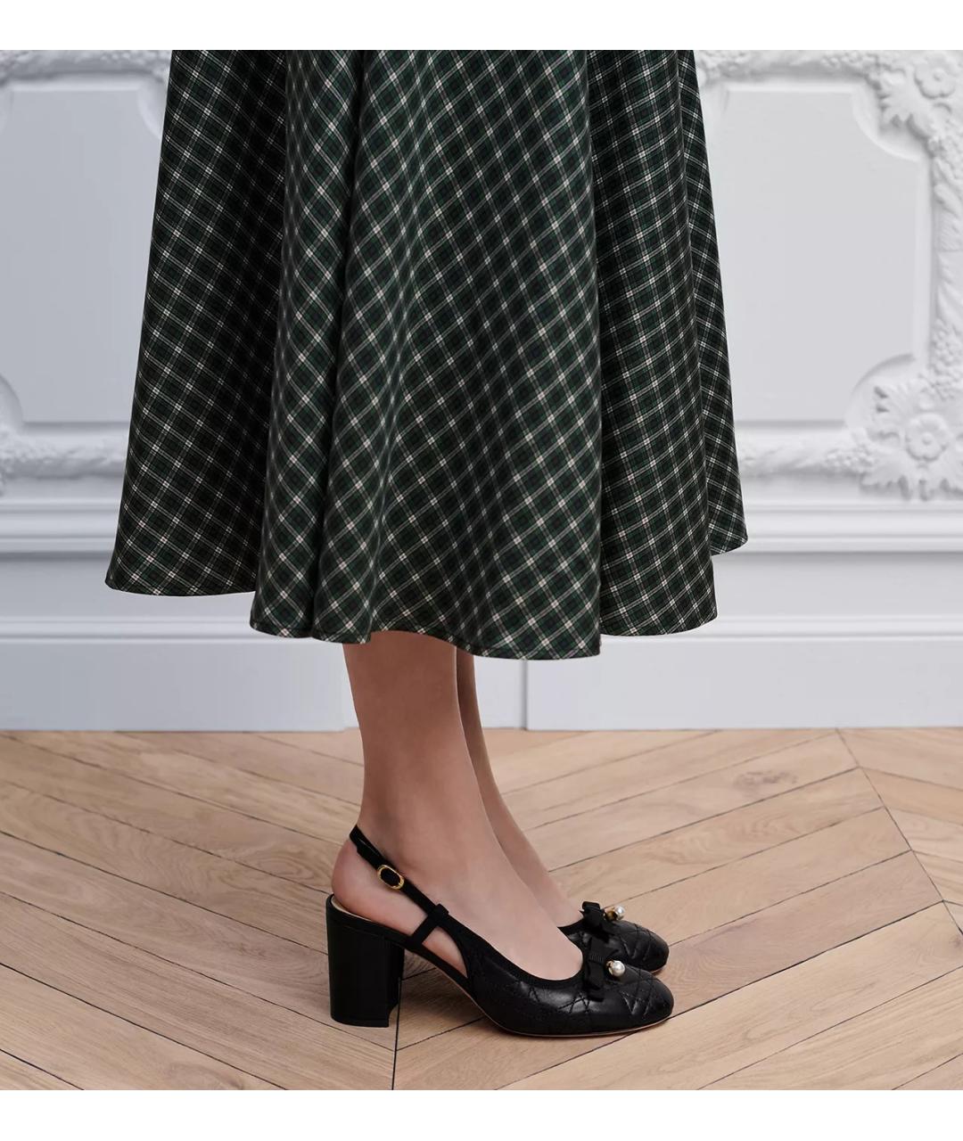 CHRISTIAN DIOR Черные кожаные туфли, фото 4