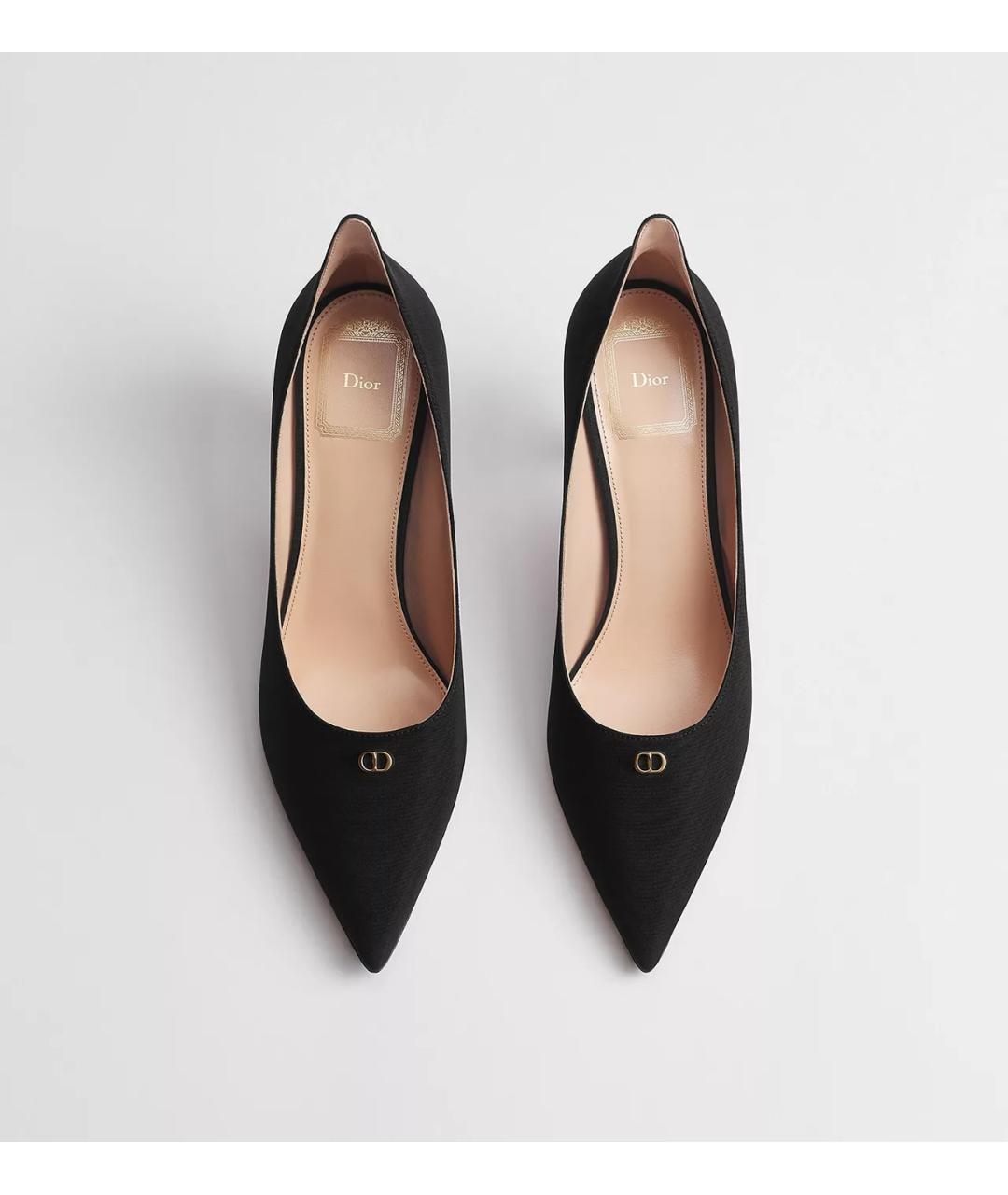 CHRISTIAN DIOR Черные текстильные туфли, фото 2