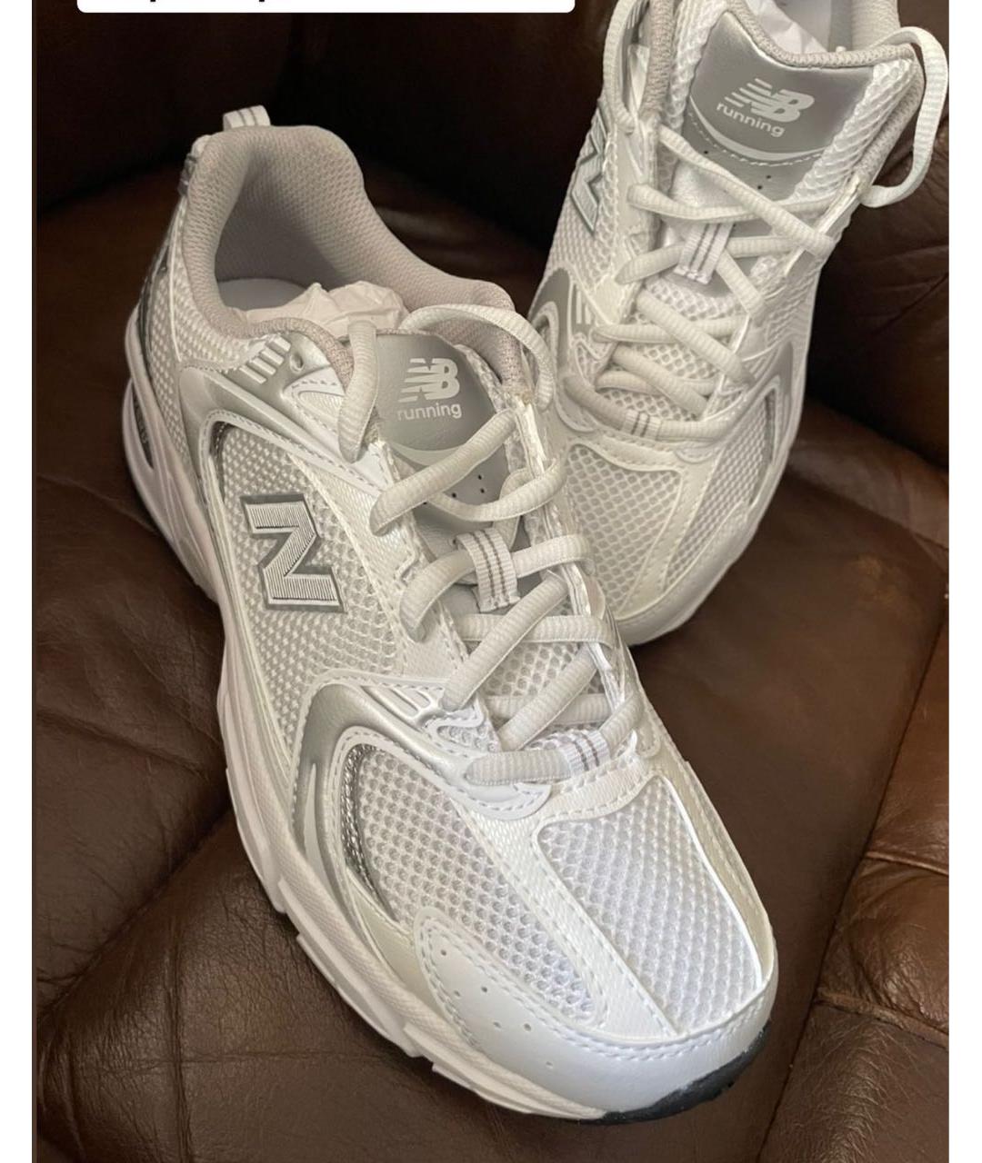 NEW BALANCE Белые кожаные кроссовки, фото 2