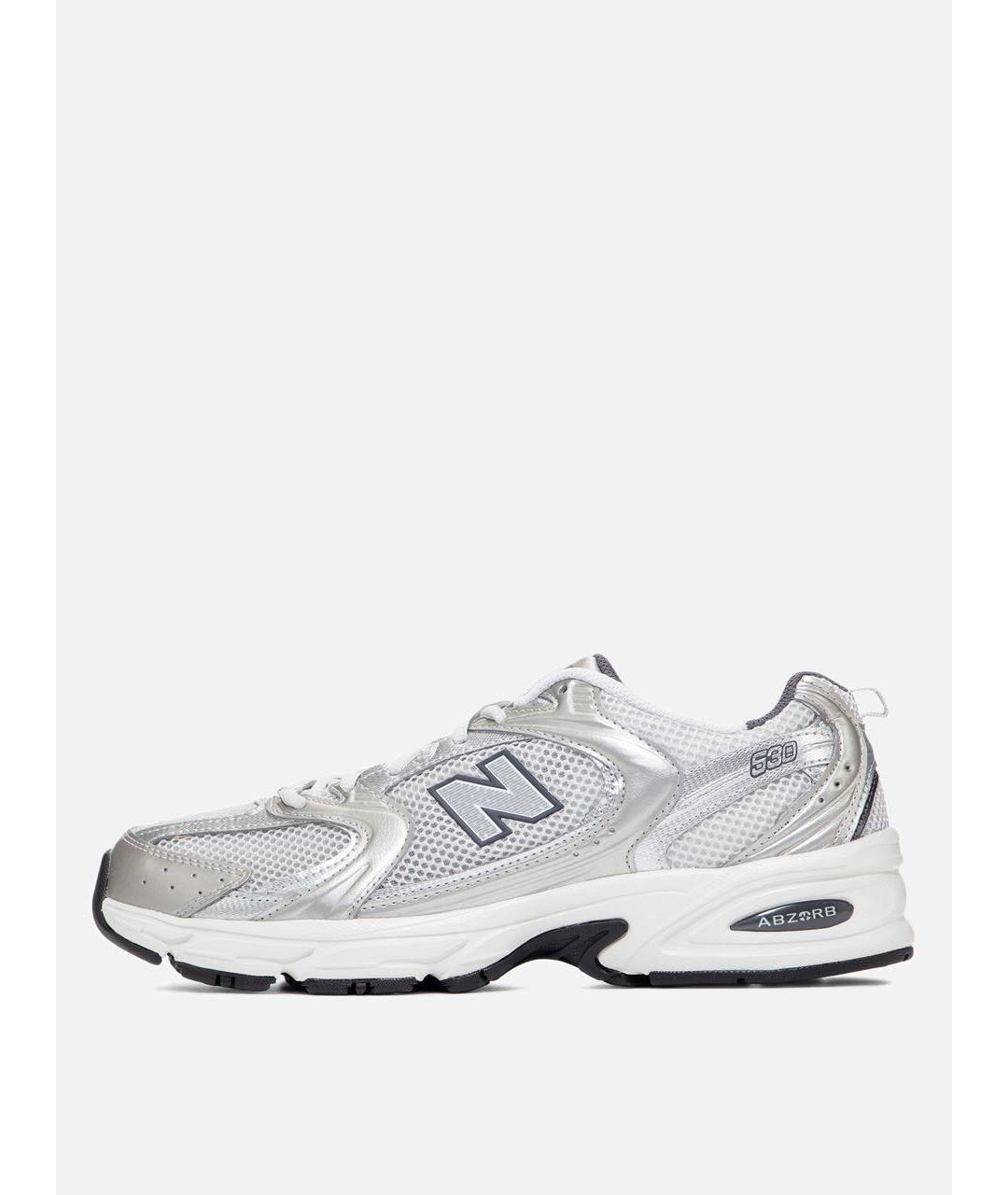 NEW BALANCE Белые кожаные кроссовки, фото 4