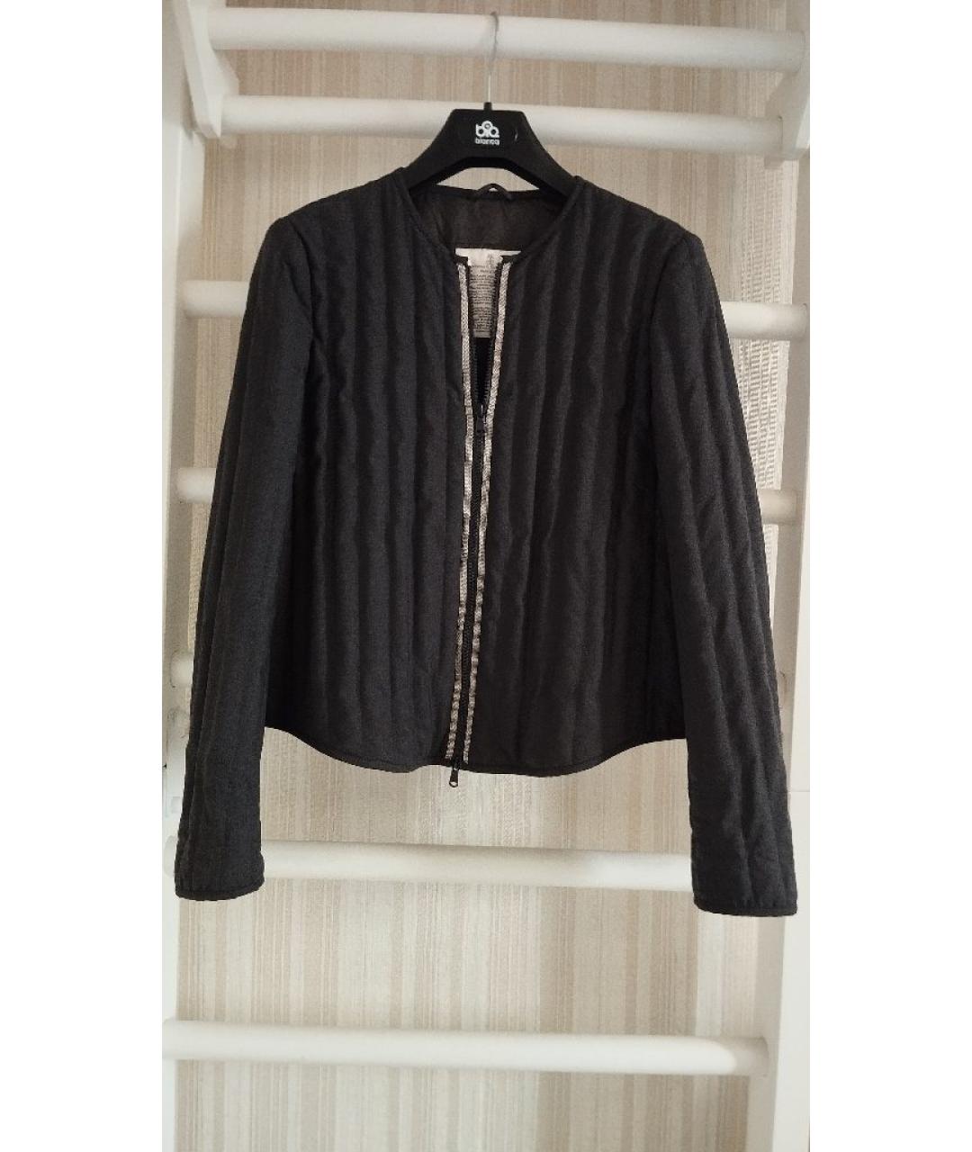 BRUNELLO CUCINELLI Серая шерстяная куртка, фото 8