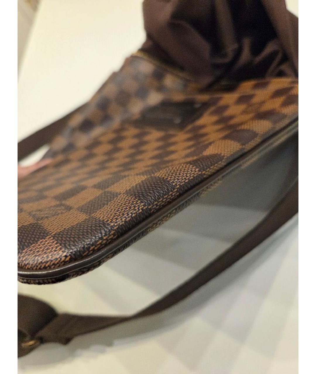 LOUIS VUITTON Коричневая сумка на плечо из канвы, фото 7