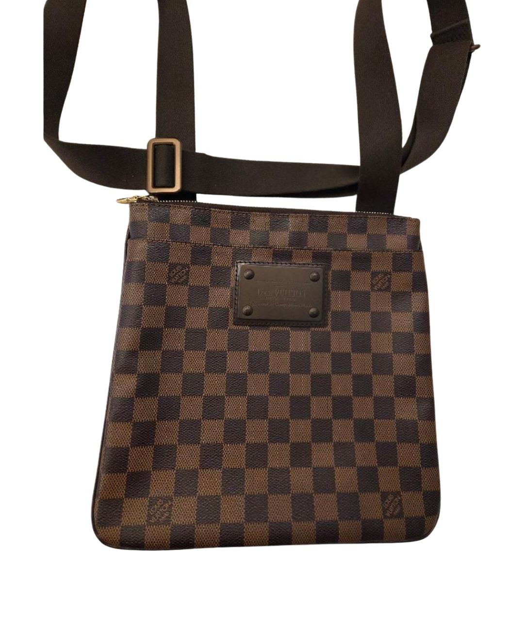 LOUIS VUITTON Коричневая сумка на плечо из канвы, фото 1