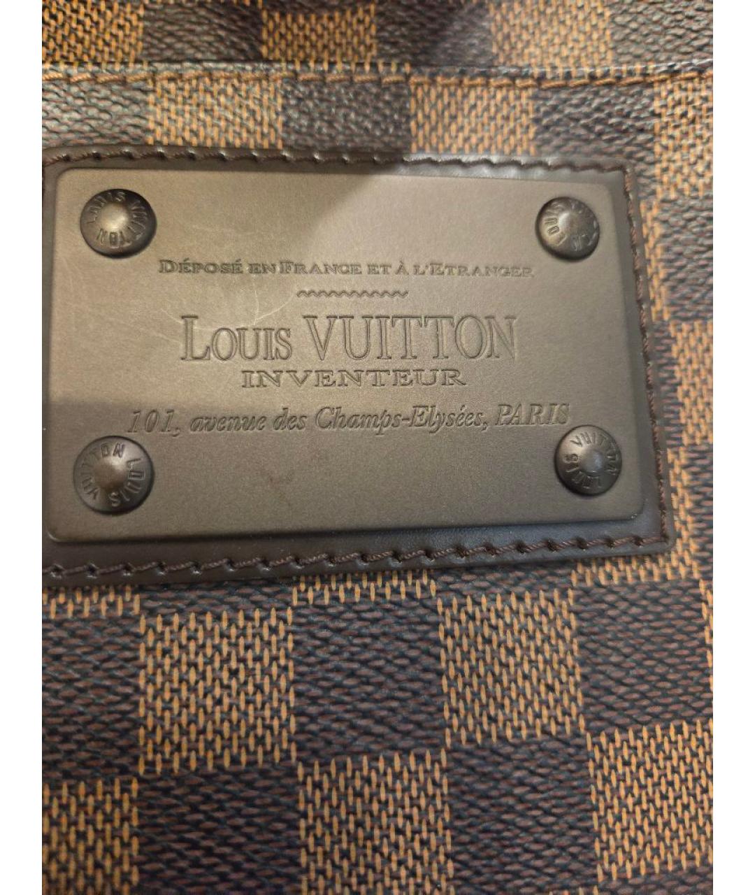 LOUIS VUITTON Коричневая сумка на плечо из канвы, фото 5