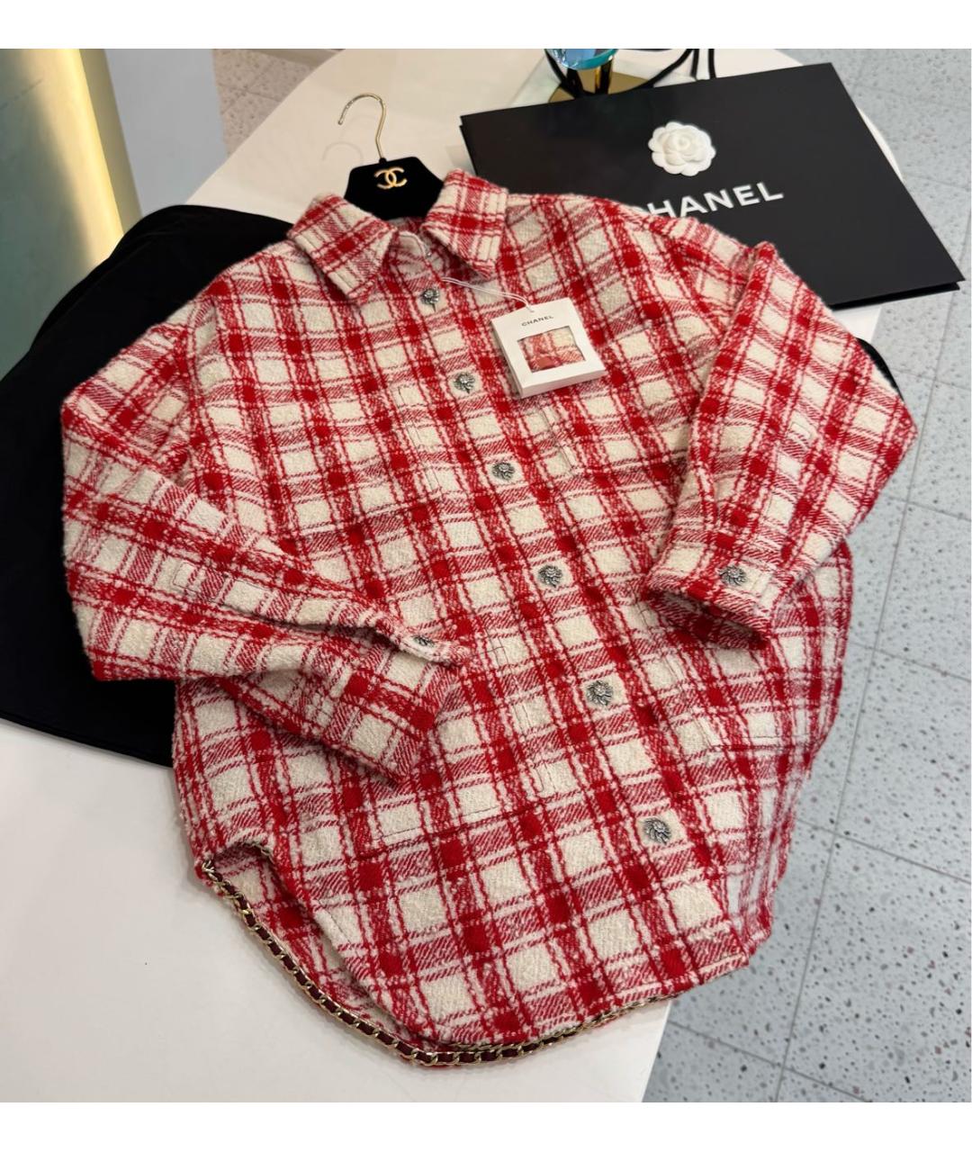CHANEL Красная рубашка, фото 4