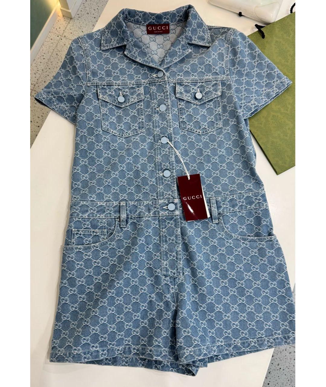 GUCCI Голубой комбинезон, фото 4