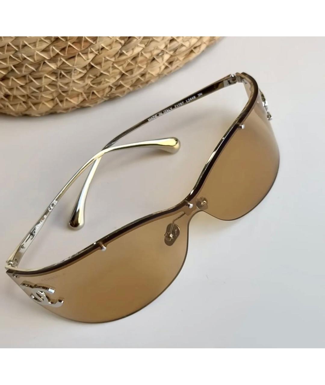 CHANEL Металлические солнцезащитные очки, фото 3