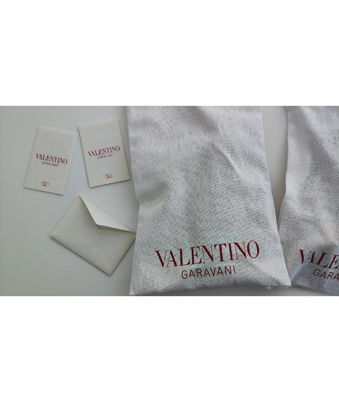 VALENTINO Коричневые кожаные босоножки, фото 5