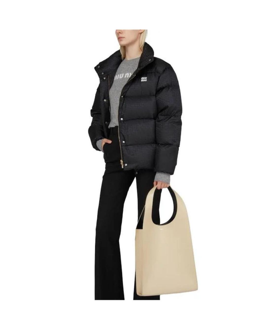 MIU MIU Черный пуховик, фото 2