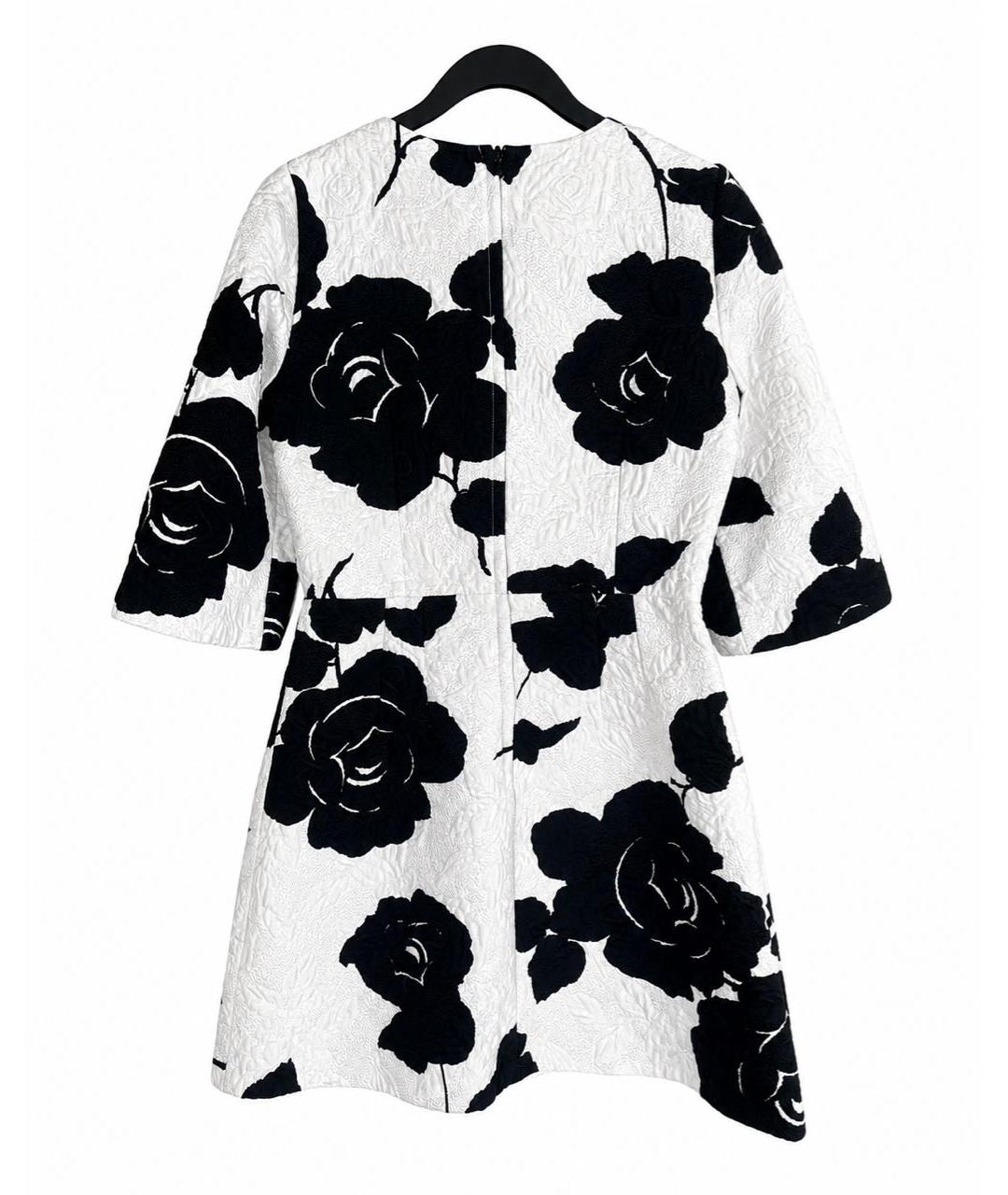 DOLCE&GABBANA Белое вискозное коктейльное платье, фото 2