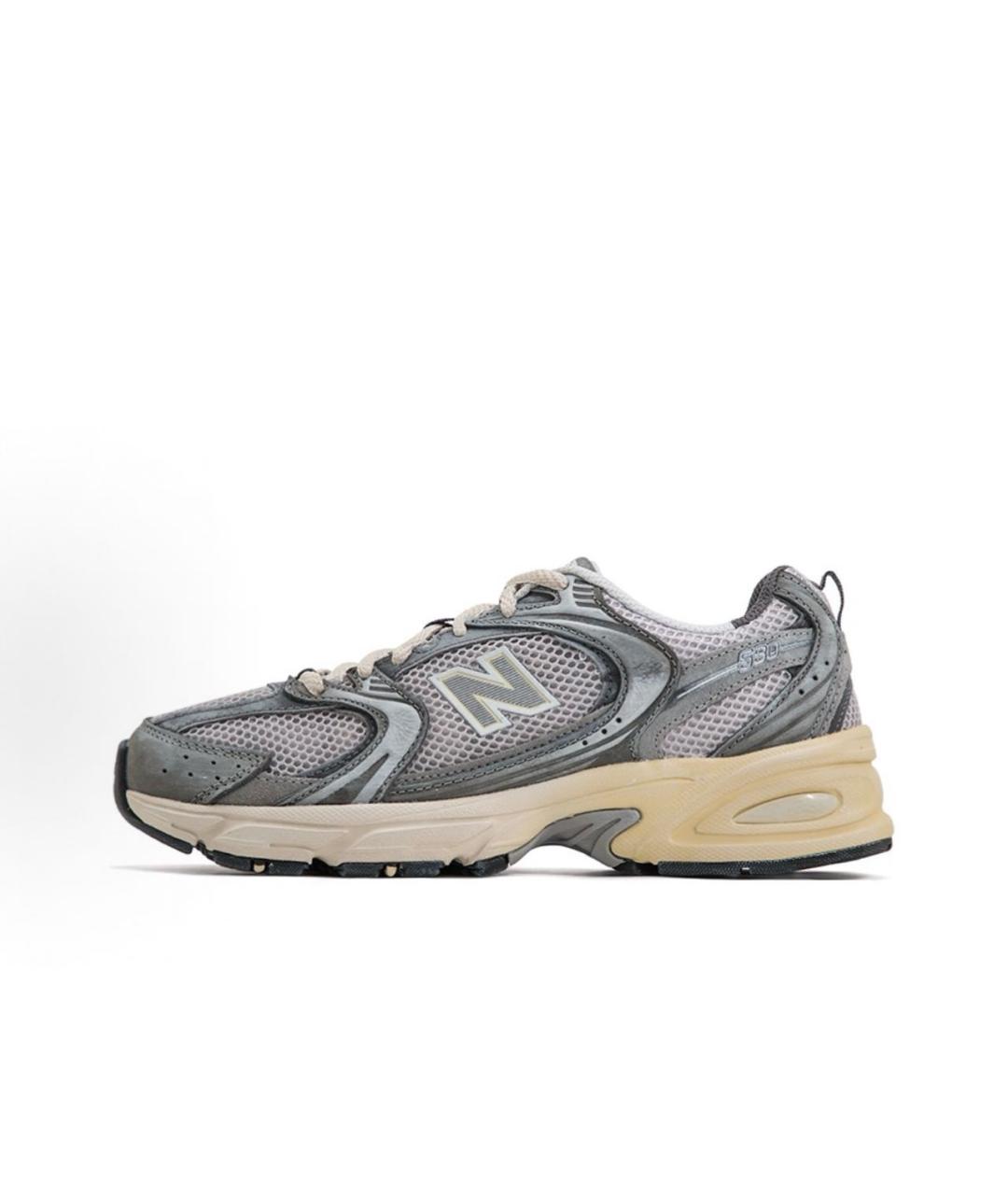 NEW BALANCE Серые текстильные кроссовки, фото 2