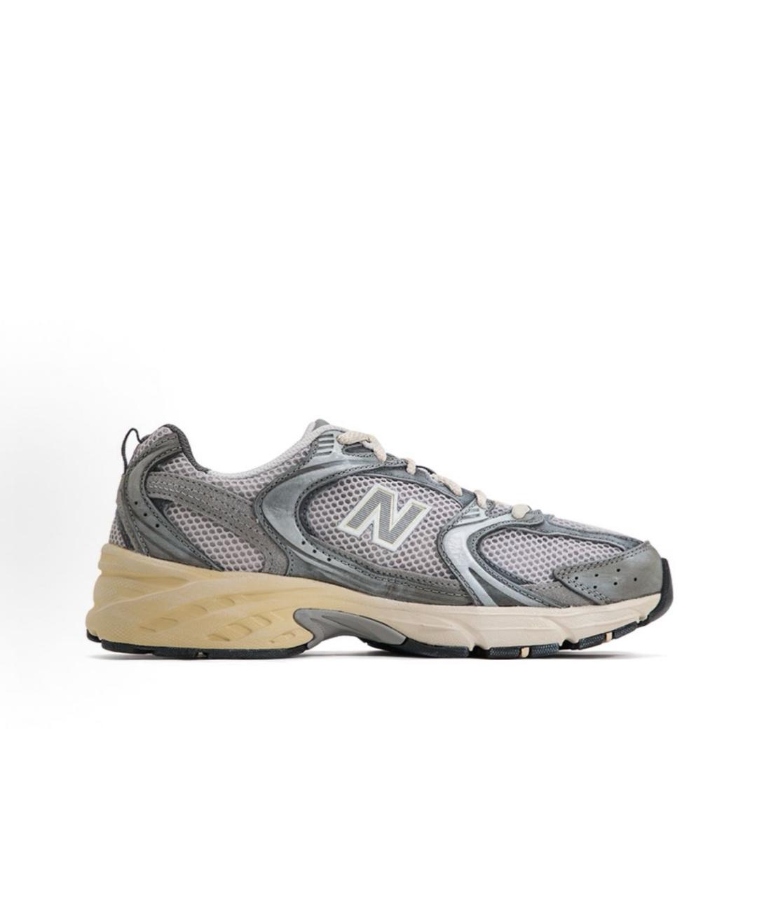 NEW BALANCE Серые текстильные кроссовки, фото 3