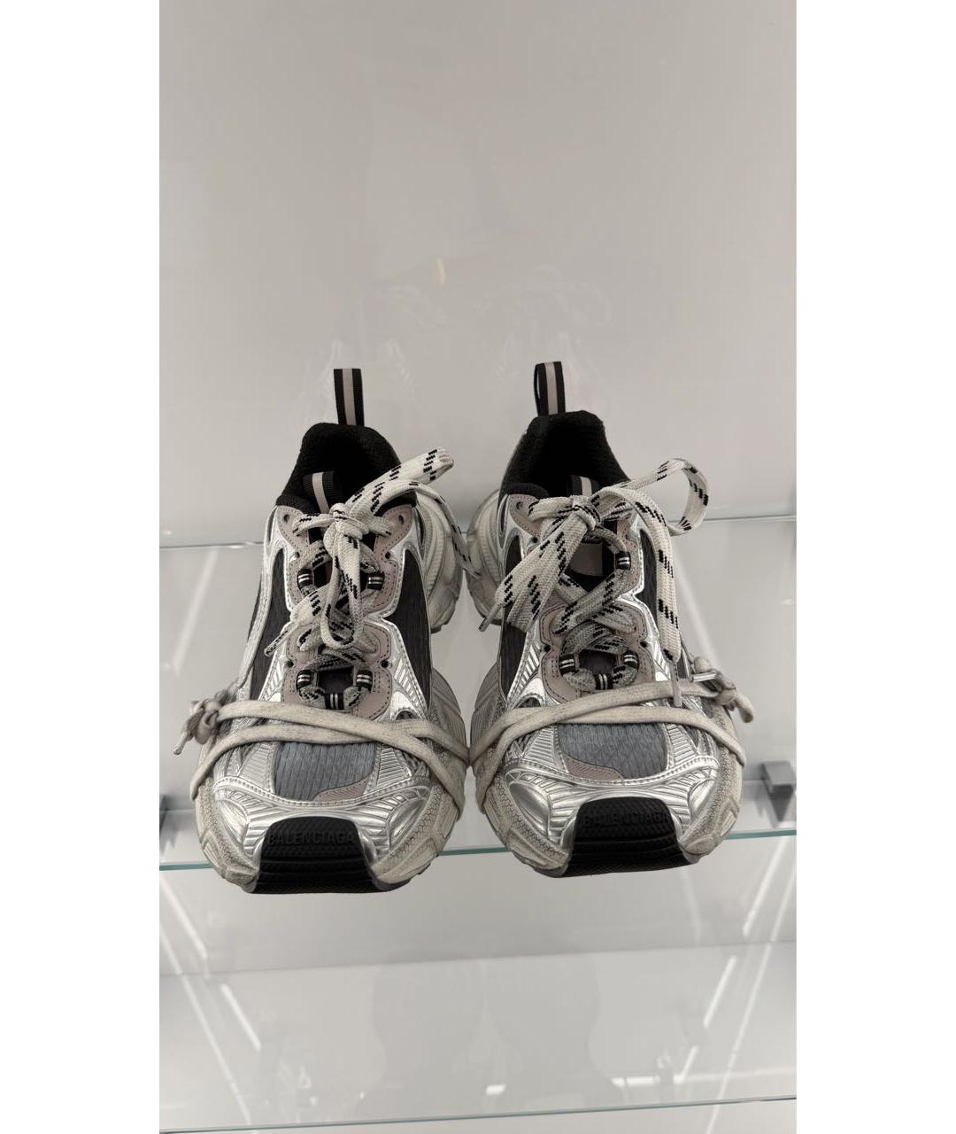 BALENCIAGA Серые текстильные кеды, фото 4
