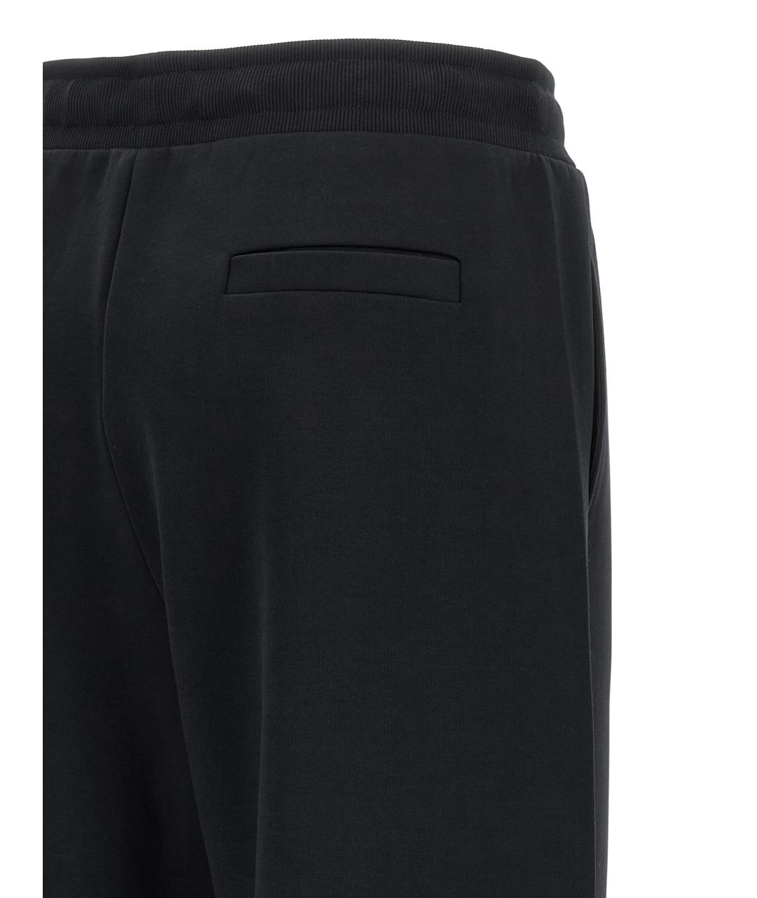 'S MAX MARA Черные хлопковые брюки широкие, фото 4