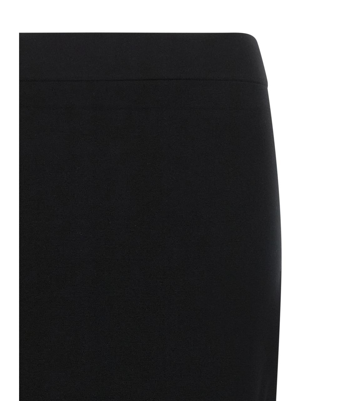MAX MARA Черная вискозная юбка миди, фото 3