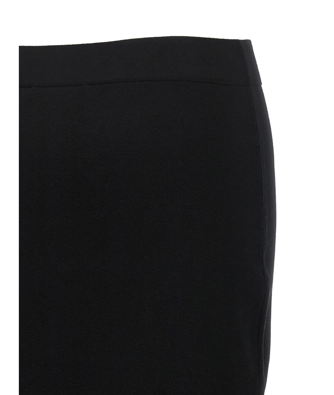 MAX MARA Черная вискозная юбка миди, фото 4