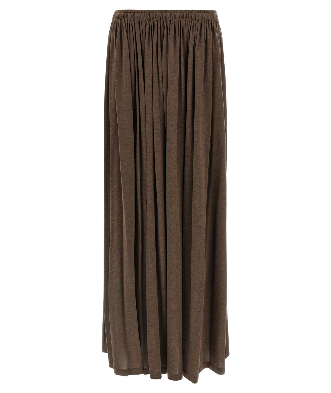 MAX MARA Коричневая юбка миди, фото 1