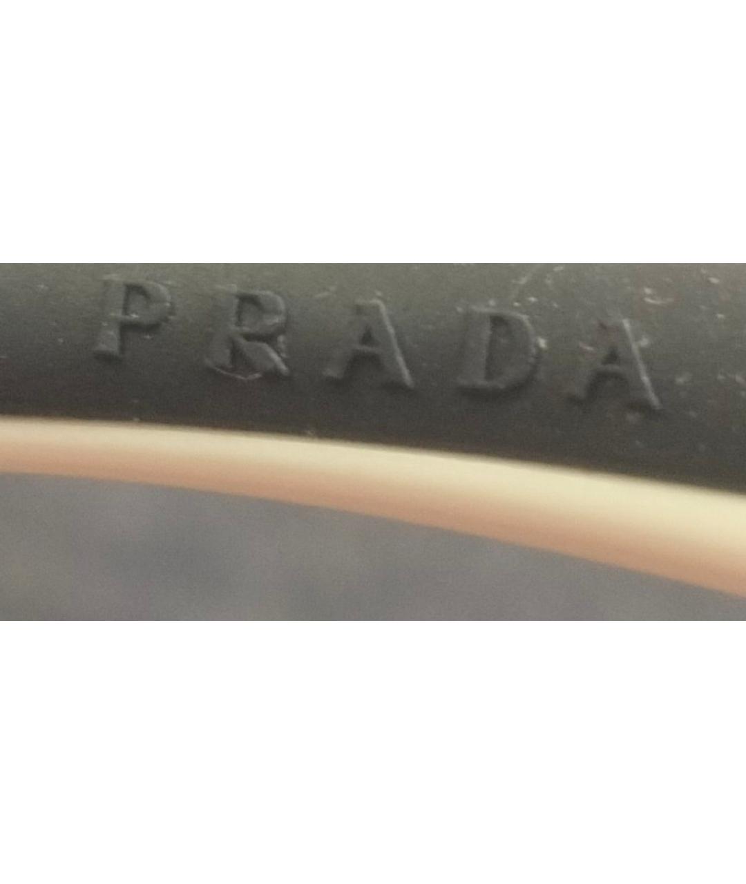 PRADA Белые пластиковые солнцезащитные очки, фото 7