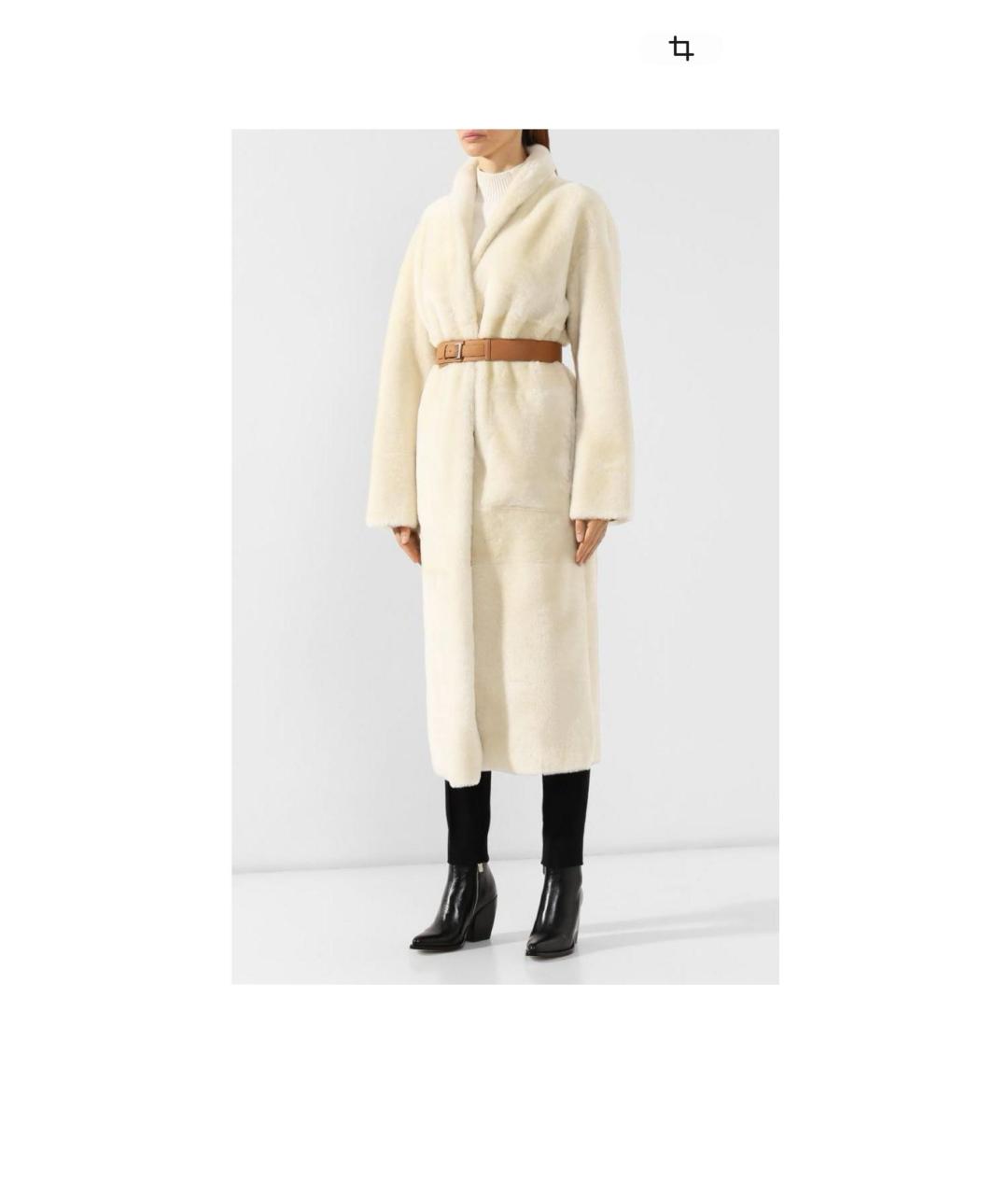 LORO PIANA Коричневая кожаная дубленка, фото 3