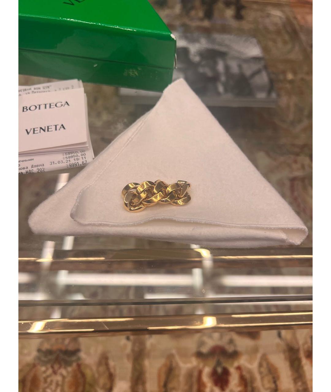 BOTTEGA VENETA Золотое серебряное кольцо, фото 2