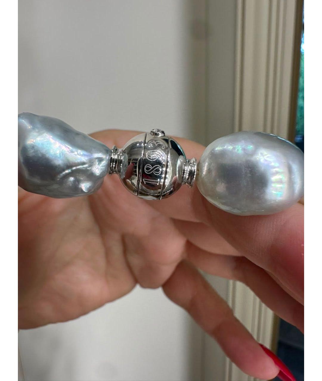 Mikimoto Белое жемчужное колье, фото 3