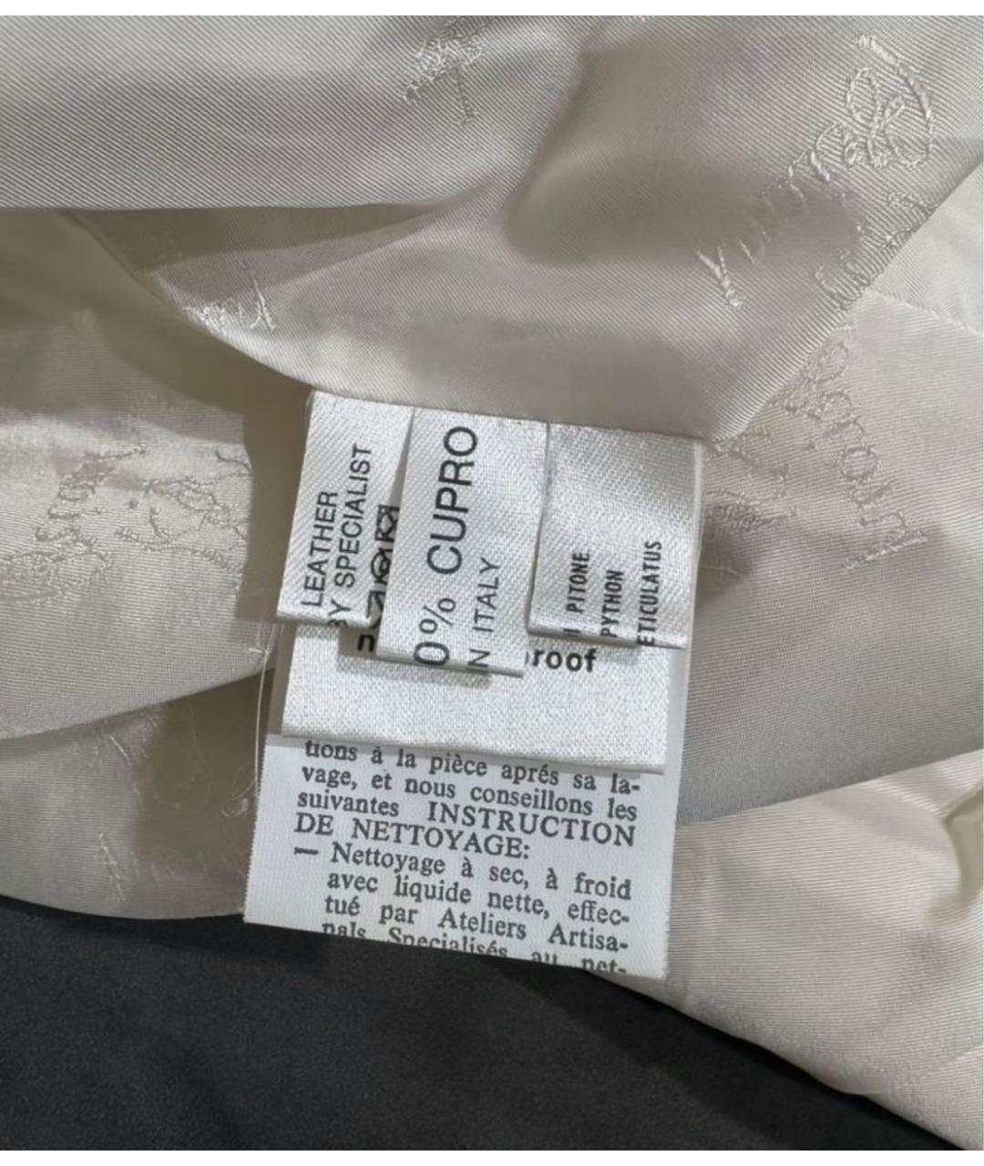 BRIONI Бежевый пиджак из кожи питона, фото 6