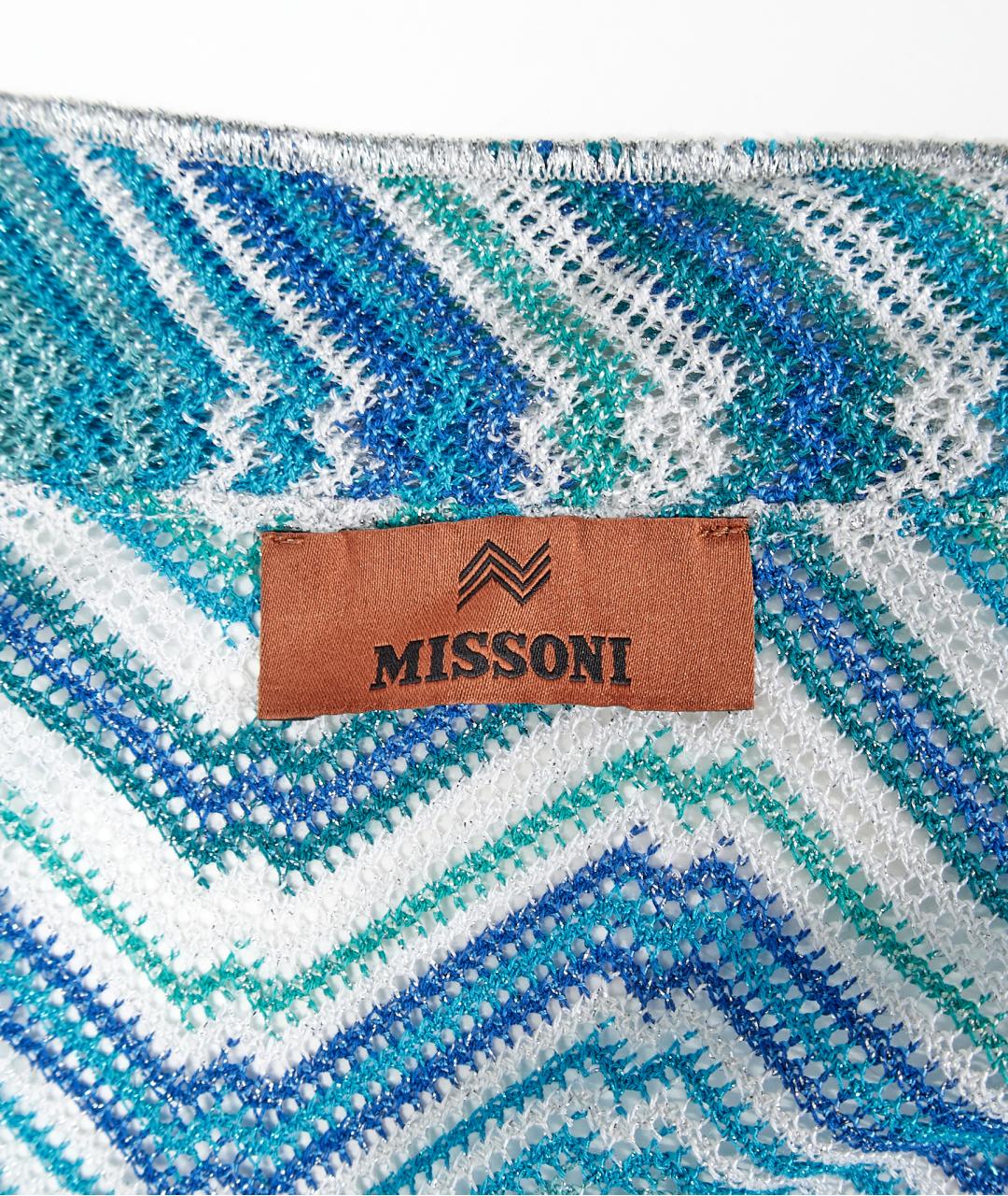MISSONI Голубой вискозный костюм с брюками, фото 4