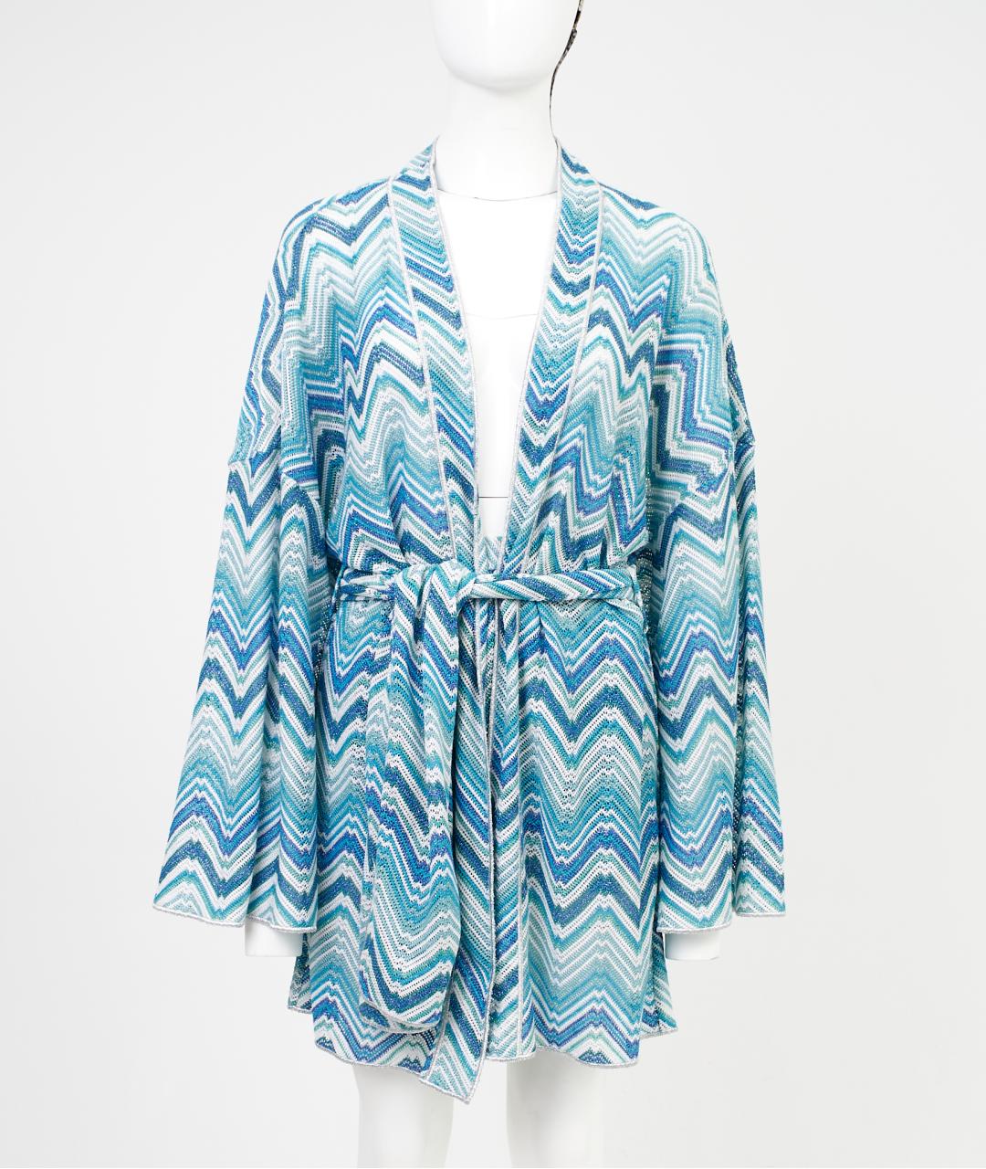 MISSONI Голубой вискозный костюм с брюками, фото 7