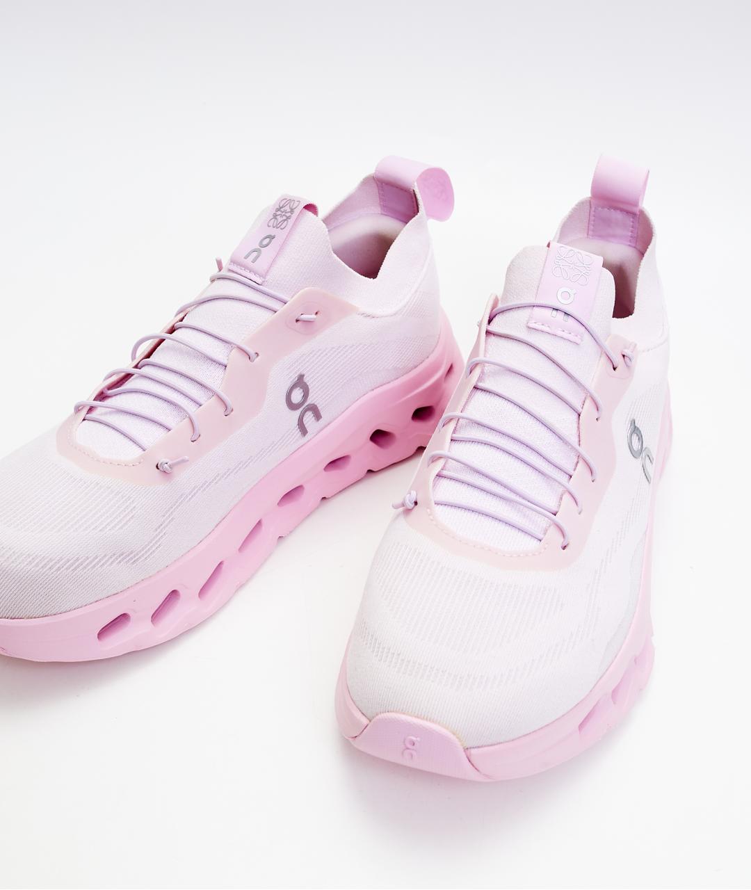 LOEWE Розовые текстильные кроссовки, фото 4