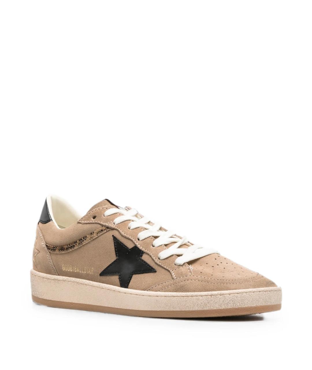 GOLDEN GOOSE Бежевые замшевые кеды, фото 2