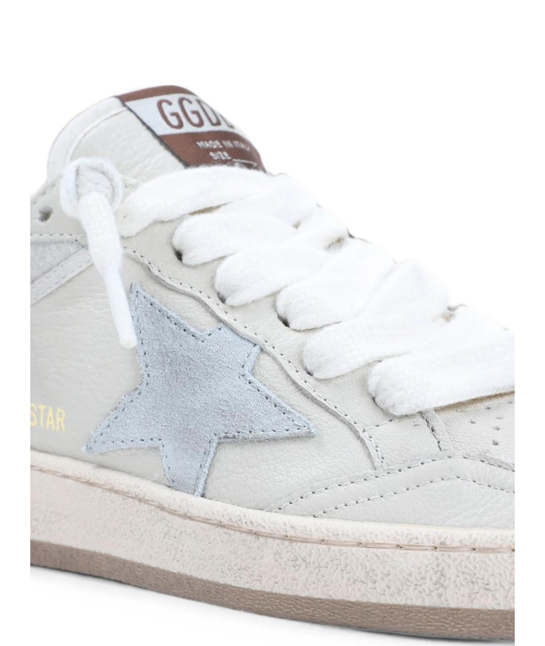 GOLDEN GOOSE Белые кожаные кеды, фото 2