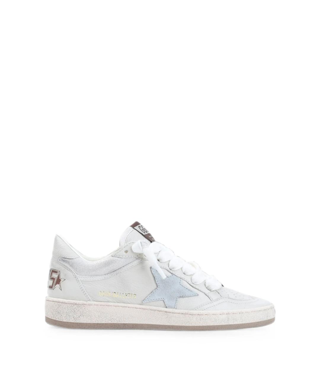 GOLDEN GOOSE Белые кожаные кеды, фото 3