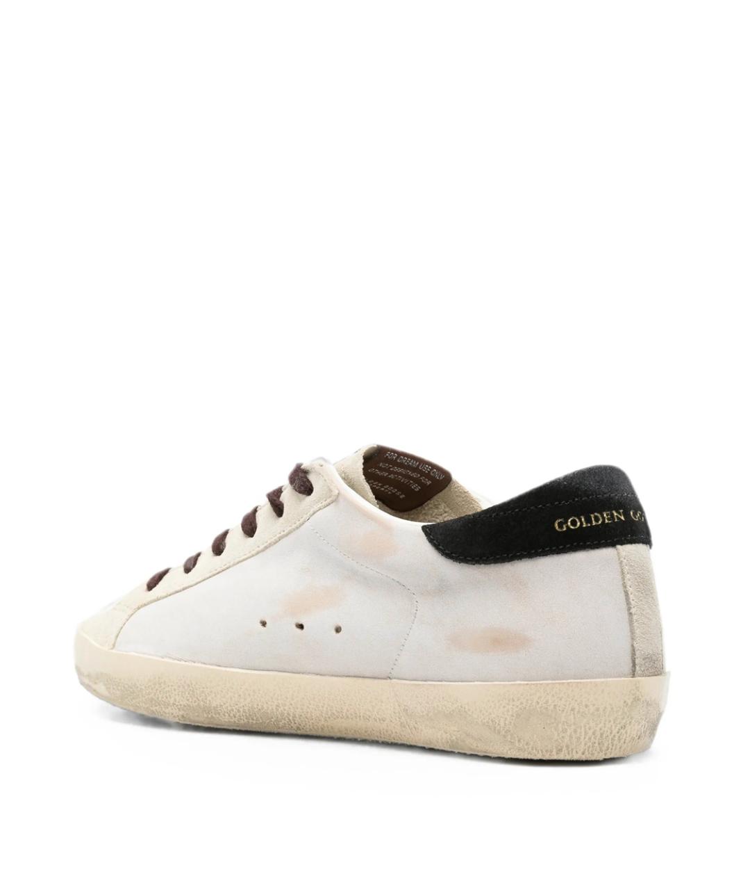 GOLDEN GOOSE Белые кожаные кеды, фото 3