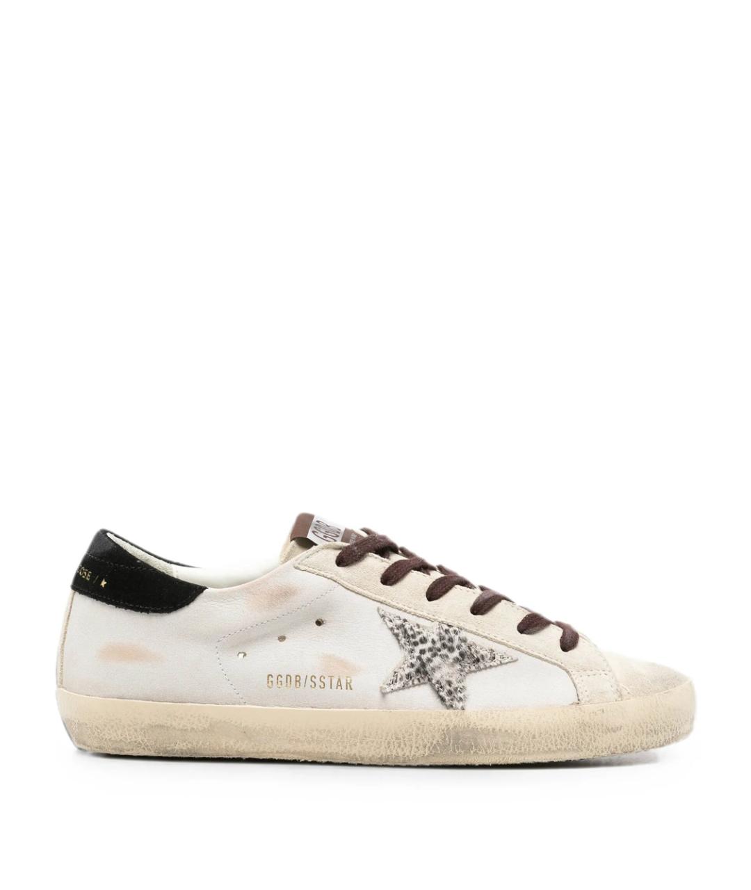 GOLDEN GOOSE Белые кожаные кеды, фото 1