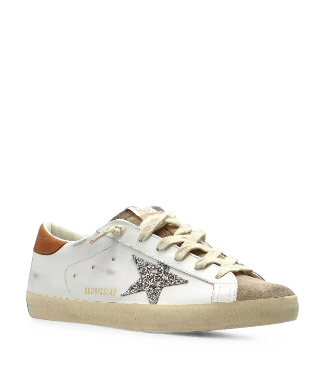 GOLDEN GOOSE Белые кожаные кеды, фото 3