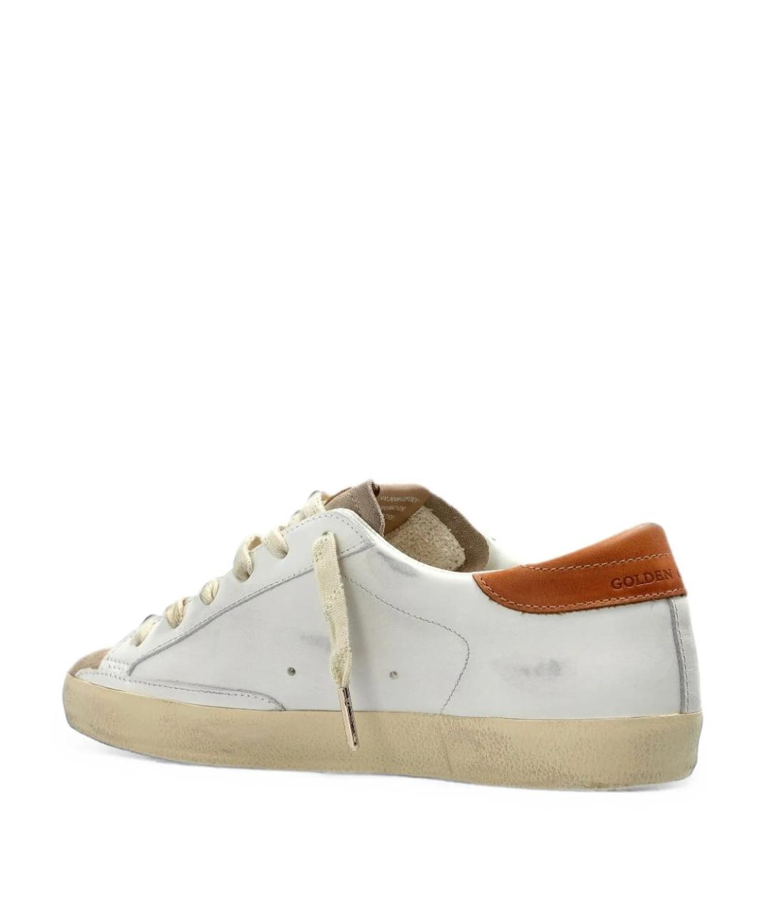 GOLDEN GOOSE Белые кожаные кеды, фото 2