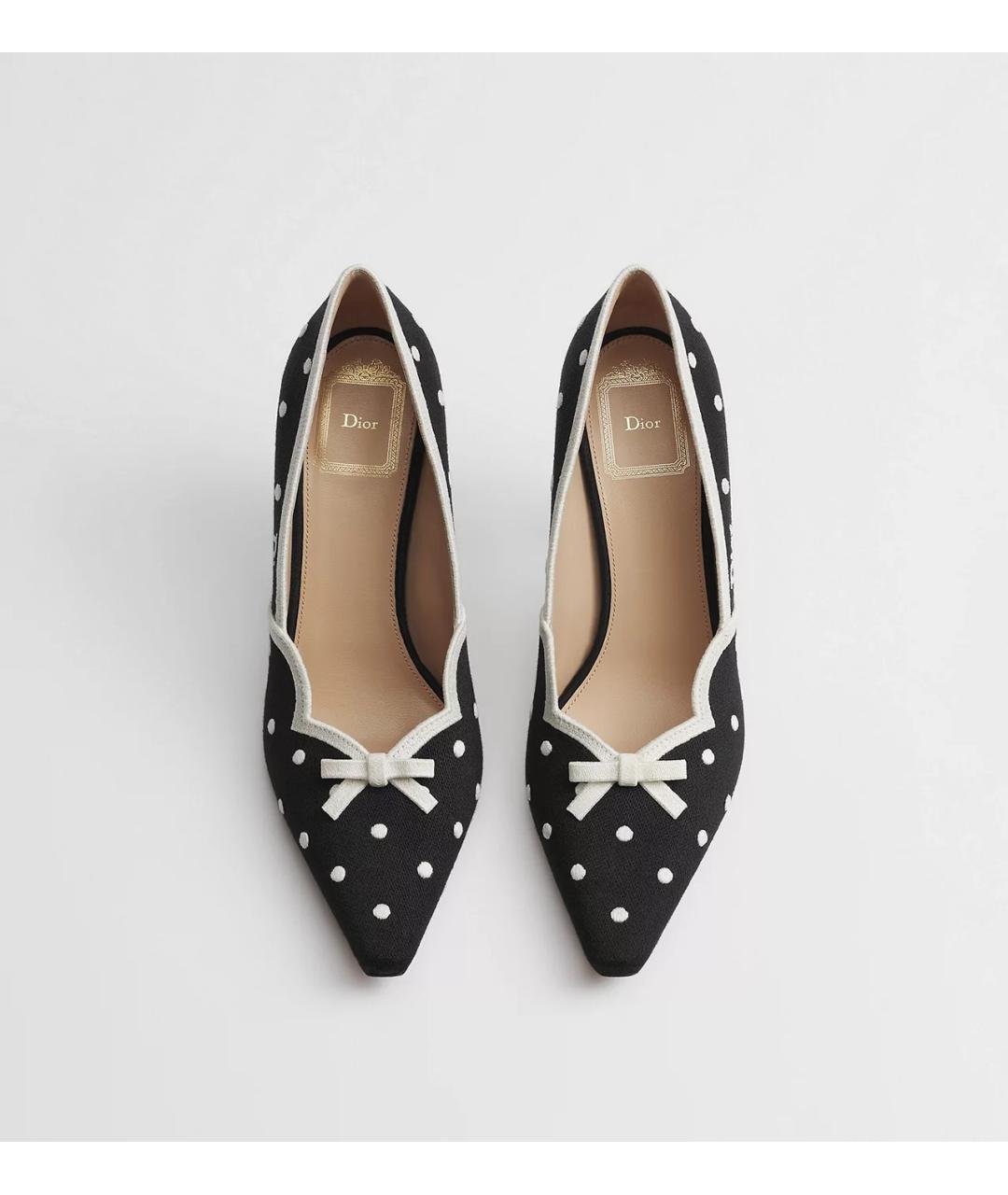 CHRISTIAN DIOR Черные текстильные туфли, фото 3
