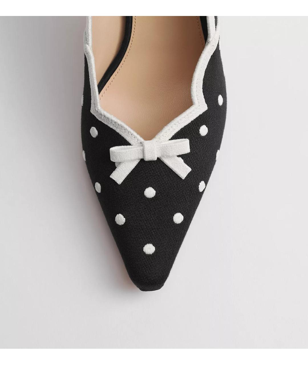 CHRISTIAN DIOR Черные текстильные туфли, фото 4