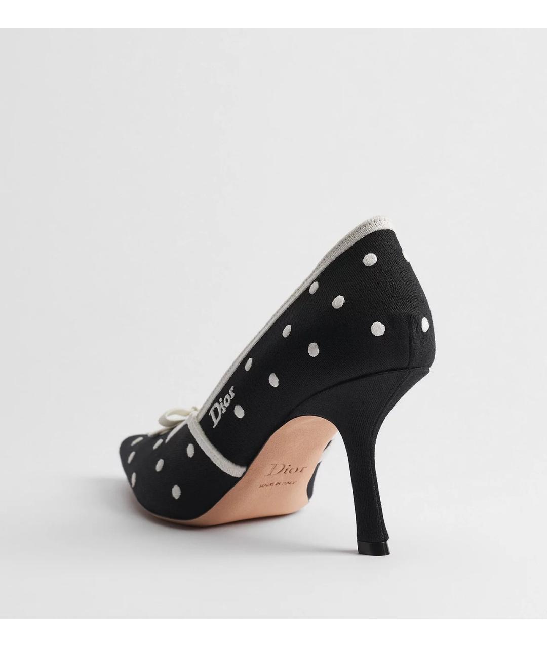 CHRISTIAN DIOR Черные текстильные туфли, фото 2
